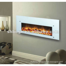 Wall-mounted electric fireplace